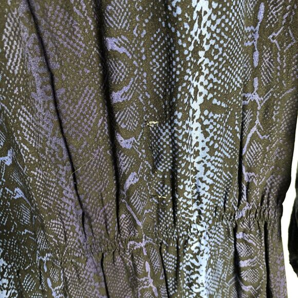Ariat dress XS‎ blue multicolor snakeskin print fit & flare knee length casual - Picture 8 of 8